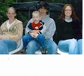 Kate, Dawson, Sean and Andrea in the back of the mule - 2005